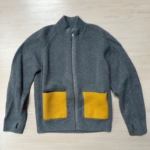 Cos Kids cotton/wool zip-up sweater, size 4-6 years